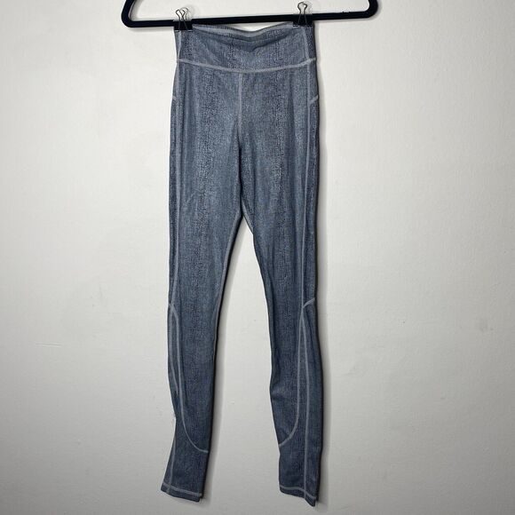 NWT Joe's Off Duty Comfy Gray Snakeskin Mid-Rise Soft Stretch Rhythm Leggings XS - Picture 3 of 13